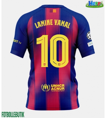 Barcelona Lamine Yamal #10 Hemmatröja 2025-26 Kortärmad